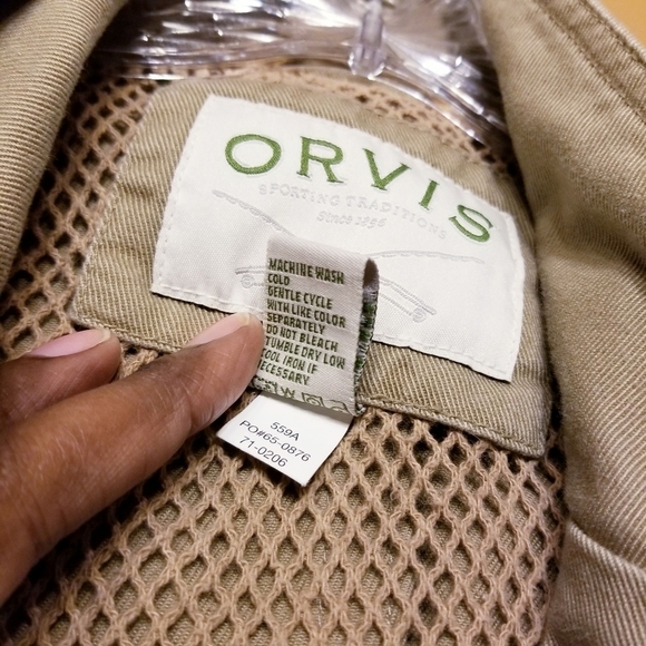 Orvis | Men's Vintage Gambezi Twill Safari Jacket w/ Elbow Patches (Size 42) - Picture 4 of 15